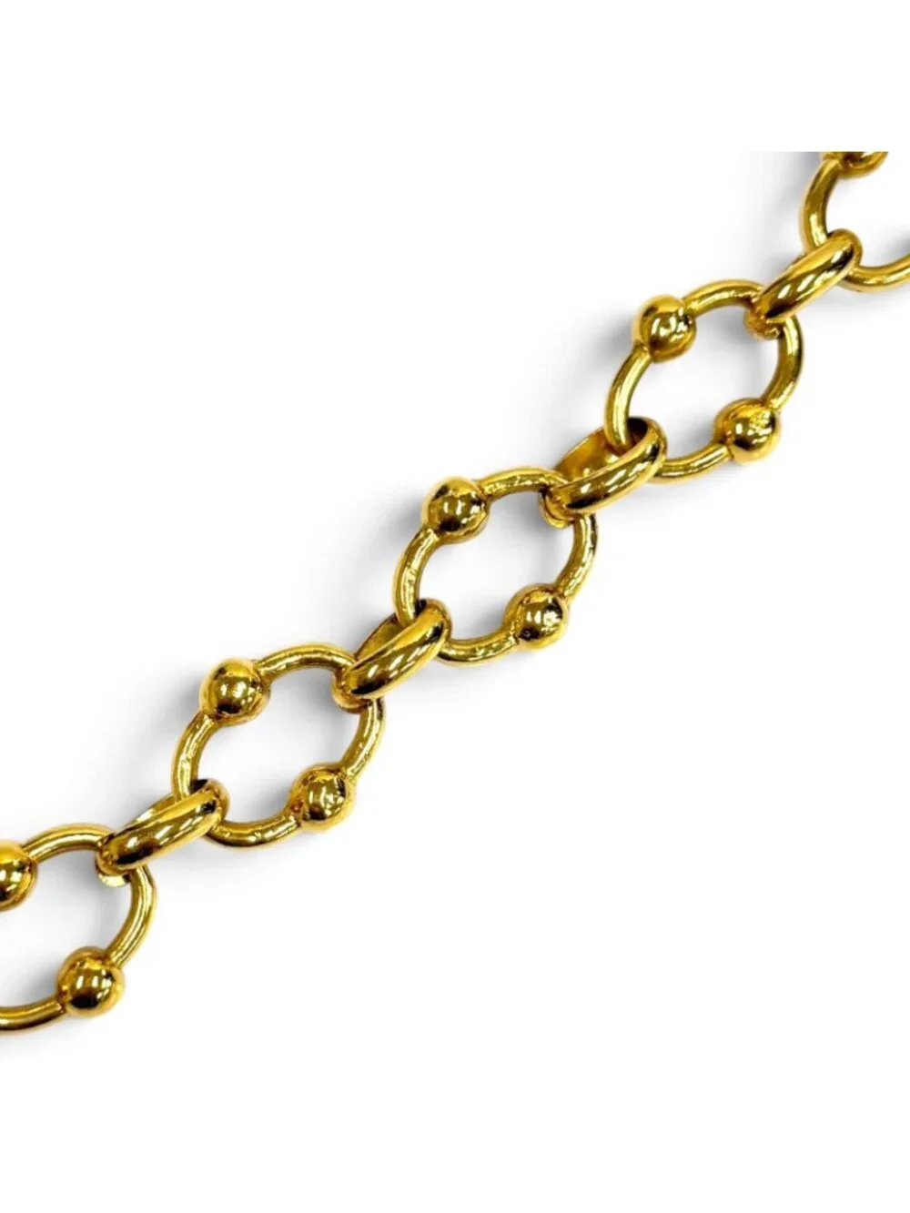 Chanel Vintage 23 CC Logo Chain Belt Gold